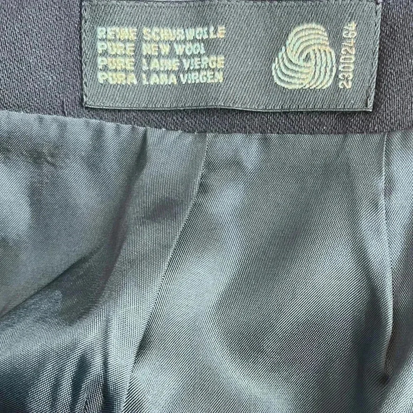 ESCADA Navy Blue Wool Pencil Skirt Size 38 US 8 - Picture 8 of 9